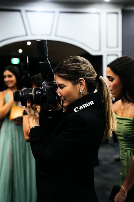 Camera operator at an event